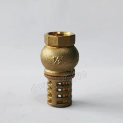 China Factory Customized Hot Forgen DN 15 to DN 100 with Brass Filter Brass Foot Valve