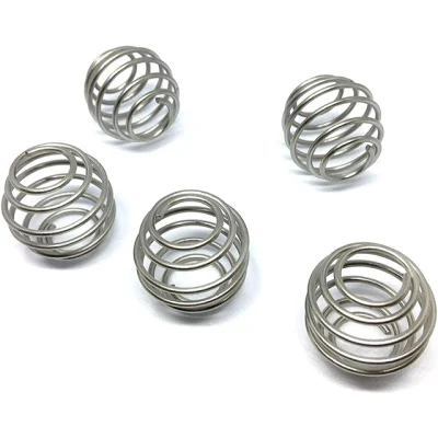 Hongsheng Custom Stainless Steel 304 Wire Metal Coil Spring Shaker Ball Mixing Bottle Cup