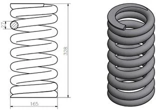 Heavy Duty Maintaining Support Springs for Vibratory Equipment