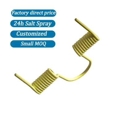 Hongsheng Custom Stainless Steel Double Helical Torsion Compression Spring Torsion Coil Dual Twist Spring for Car