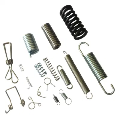 Metal Product Extension Spring Motorcycle Shock Spring Two Hook End Tension Springs