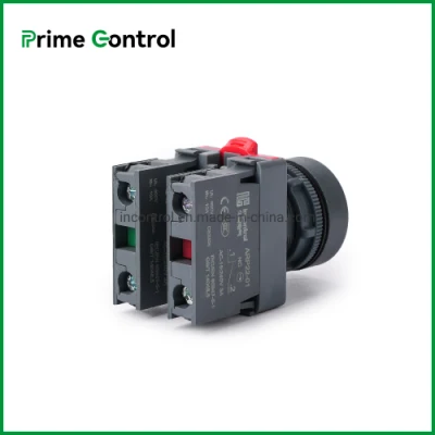 22mm Cutout Diameter 2 Positions Spring Return From Right and Left Rotary Button Switch