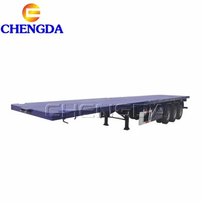 3 Axle 4 Axles 40 Ton 80 Ton Low Bed Semi Trailer with Goose Neck Parts for Sale