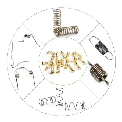 Custom Spring Door Latch Corn Torsion Tension Clip Miniature Extended Hook Extension Small Steel Coil Compression Spring
