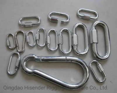 Snap Hook DIN5299c Commercial Type, Black Painted, Quick Link, Snap Hook with Eyelet, Sanp Hook with Screw, Spring Hook