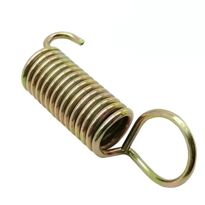 Customized Metal Stainless Steel Draught Helical Spring Swivel Double Hooks Precision Extension Spring