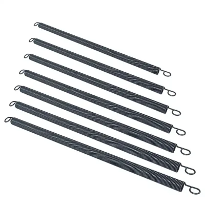 Factory Customized Stainless Steel Double Hook Coil Tension Spring for Door Desk Lamp Drawbar Extension Springs