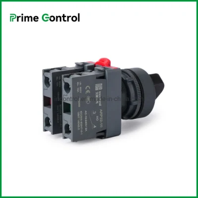  22mm Cutout Diameter 2 Positions Spring Return From Right and Left Rotary Button Switch