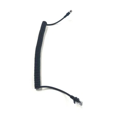 Spiral Spring Coiled Network Cable with RJ45 Connector