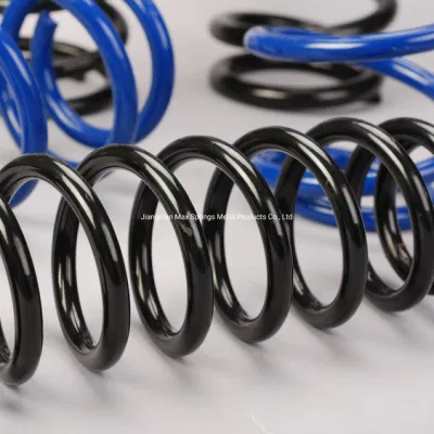 Customized Powder Coated Carbon Steel Coil Compression Springs with Ground Ends