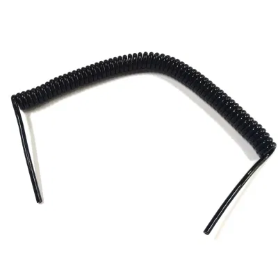 6core 0.3mm2 High Resilience Electrical Spring Cable Curly Flex Cables Curly Cable Spring Coiled