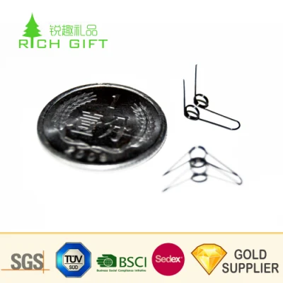 Custom Powerful Steel Single Coil LED Downlight Light Fixture Torsion Spring Clip Heavy Duty Music Wire Square Wire Small Lighting V-Shaped Auto Seat Spring