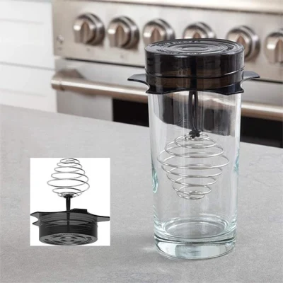 Custom Food Grade 304 Stainless Steel Music Wire Shaker Whisk Ball Spring Bottle Protein Mixing Shaker Ball Spring