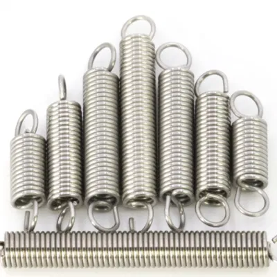 High Quality Metal Stainless Galvanize Tension Spiral Spring Double Hook Extension Spring
