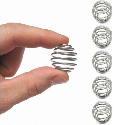 Hongsheng Custom Stainless Steel 304 Wire Metal Coil Spring Shaker Ball Mixing Bottle Cup