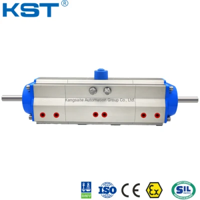 Rack and Pinion Pneumatic Actuator Spring Return PTFE Coated/Aluminum Alloy Casting with Ball/Butterfly/Sanitary/Control Valve CE/ISO9001/IP67/ISO5211