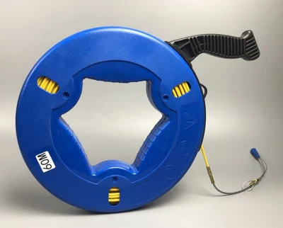 30m 60m Electrical Wire Cable Puller Fiberglass FRP Push Pull Rods Fish Tape for Electric or Communication Wire Puller