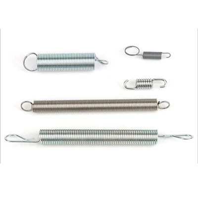 OEM Manufacturer Custom Metal Carbon Steel Stainless Steel 304 Long Coil Double Hook Tension Spring Extension Spring