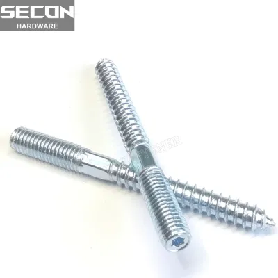 Made in China High Quality Zinc Plated Hanger Bolt Screw Factory Metric Thread Screw Machine Thread Wood Thread Self Tapping Screw Machine Screw
