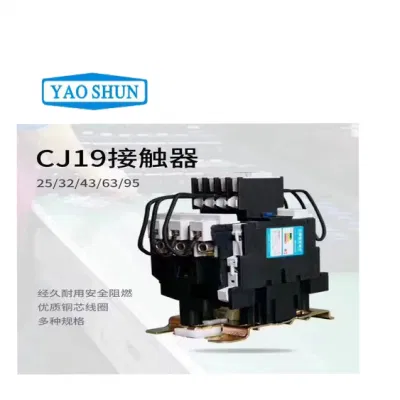 Cj19-43A 380V 3 Phase Coil AC Contactor for Self Healing Power Capacitor