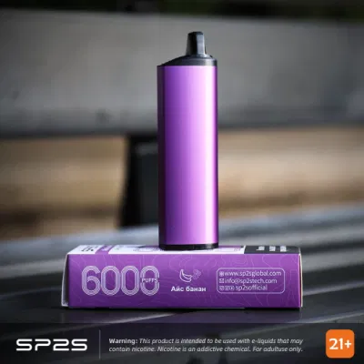 Sp2s 10ml E-Liquid 6000puffs Disposable Vape Rechargeable Electronic Cigarette