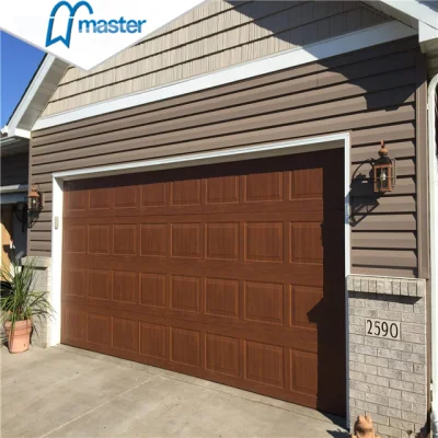 Motor Drive Carriage House Insulated Wooden Overhead Garage Doors