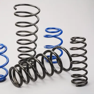 Customized Powder Coated Carbon Steel Coil Compression Springs with Ground Ends