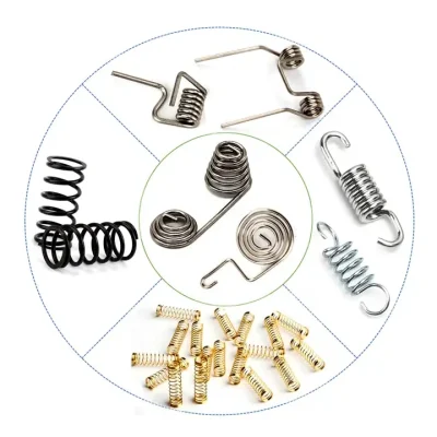 Custom Spring Door Latch Corn Torsion Tension Clip Miniature Extended Hook Extension Small Steel Coil Compression Spring