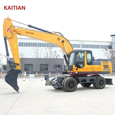  21 Ton Digger Excavator Sale China Brand Wheel Excavator Xe210wb