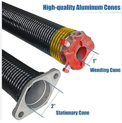 Electrophoresis Double Spiral Coil Automatic Garage Doors Torsion Spring