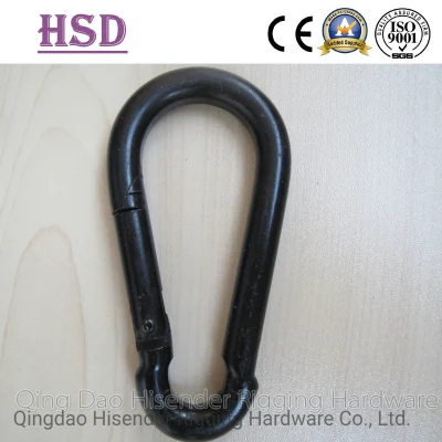 Snap Hook DIN5299c Commercial Type, Black Painted, Quick Link, Snap Hook with Eyelet, Sanp Hook with Screw, Spring Hook