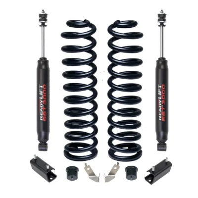 2.5&quot; Coil Spring Front Lift with Pile Coating Black Color