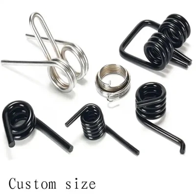 Factory Stainless Steel Wire Diameter Spring Furniture Torsion Spring Small Custom Hardware Double Torsion Spring