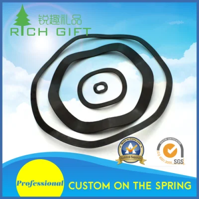 Customized Flat Spiral Spring with Rectangle Wire and Nickle Plating