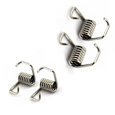 Factory Customized Double Torsion Spring Stainless Steel All Kinds of Lamp Clip Torsion Spring Rotating Small Coil Spring