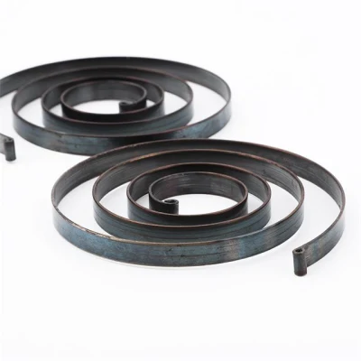 Electrophoresis Black Carbon Cteel Music Wire Flat Coil Clock Springs Torsion Spiral for Door Handle