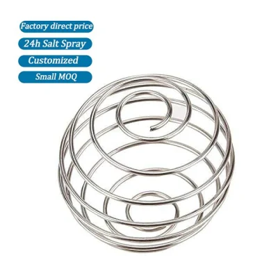 Customized Food Grade 304 316 314 SUS Wire Whisk Mixer Ball Spring for Protein Shake Bottle Ball Spring