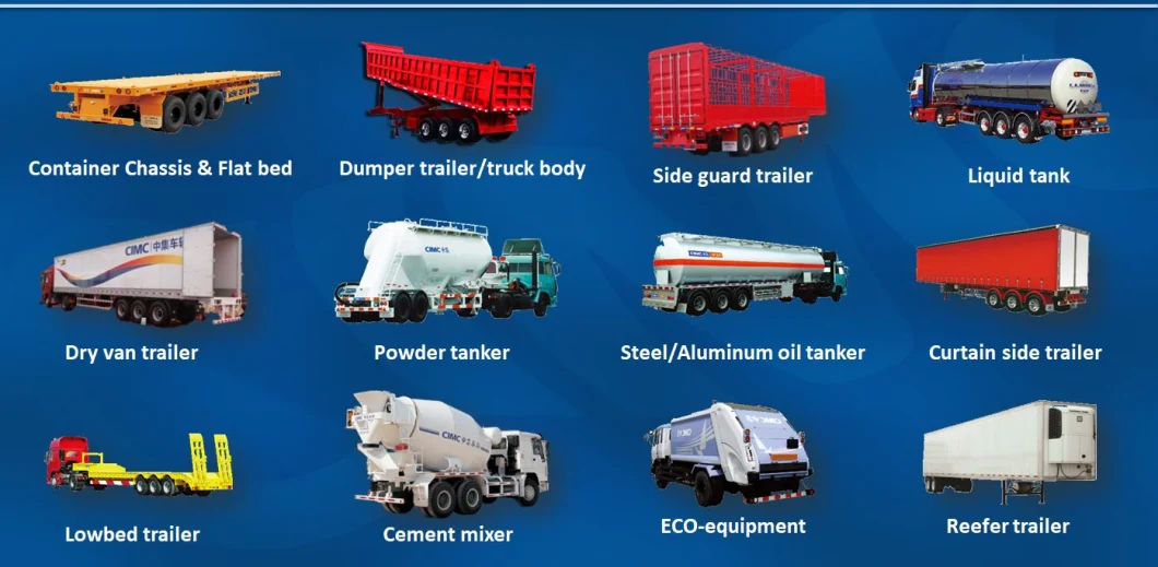 Cimc New 28m3-60m3 3 Axle Bulk Cement Tanker Powder Cimc Trailers for Sale