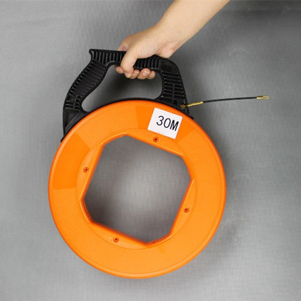 30m 60m Electrical Wire Cable Puller Fiberglass FRP Push Pull Rods Fish Tape for Electric or Communication Wire Puller