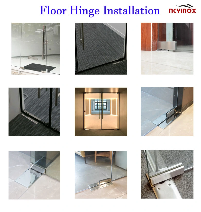 Heavy Duty 180 Degree Open Floor Hinge Hydraulic Floor Spring for Glass Door