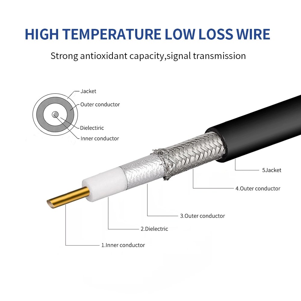 Lrm400 Coaxial Cable N Male to RP SMA Male Low Loss for Helium Hotspot Antenna