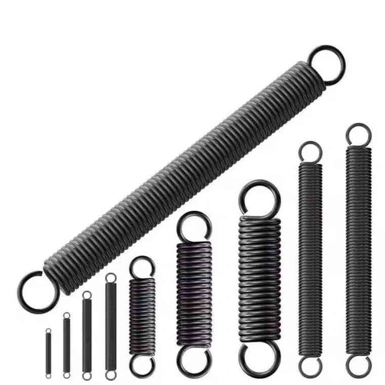Black Metal Carbon Steel Stainless Steel Spiral Coil Small Extension Pull Spring