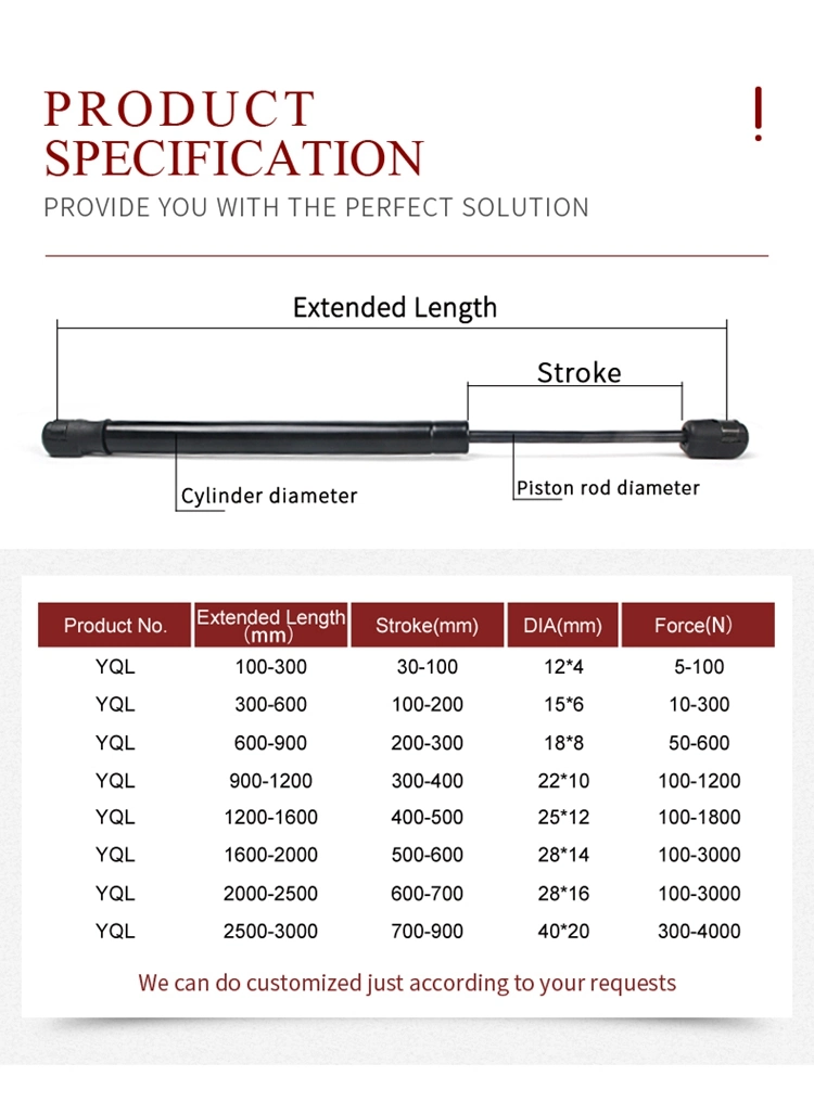 Different Kinds of Gas Spring Gas Pump for Equipment