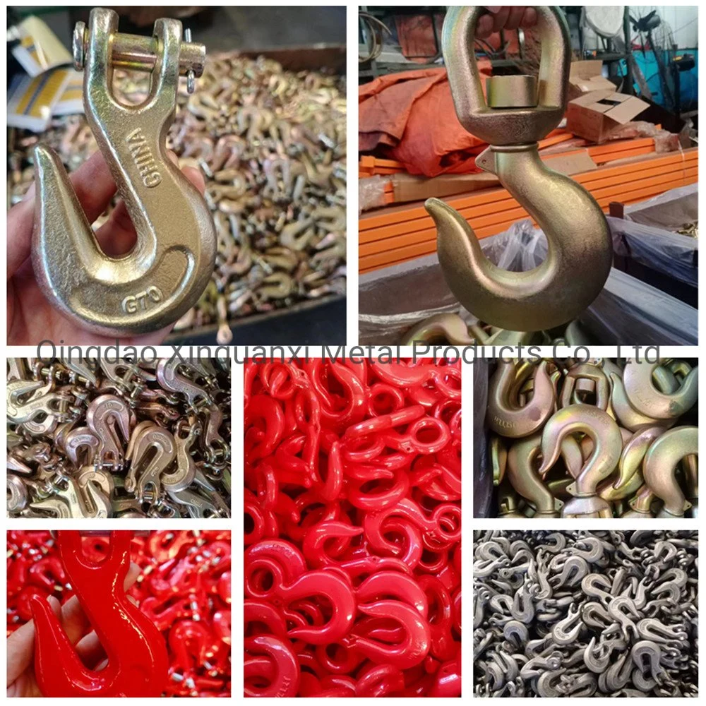 Wholesale Forged Steel Spring Lever Type Load Binder Chain Tension Lever C Hook with Lashing Chain