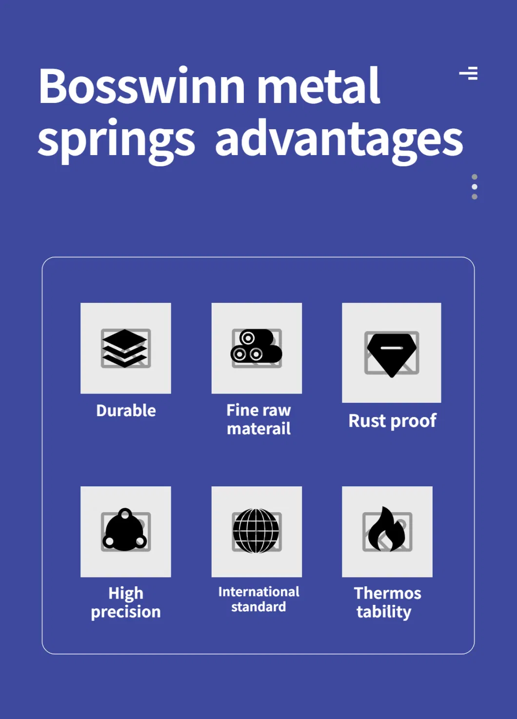 Corrosion Resistant Steel Compression Springs Closed and Ground Ends Spring