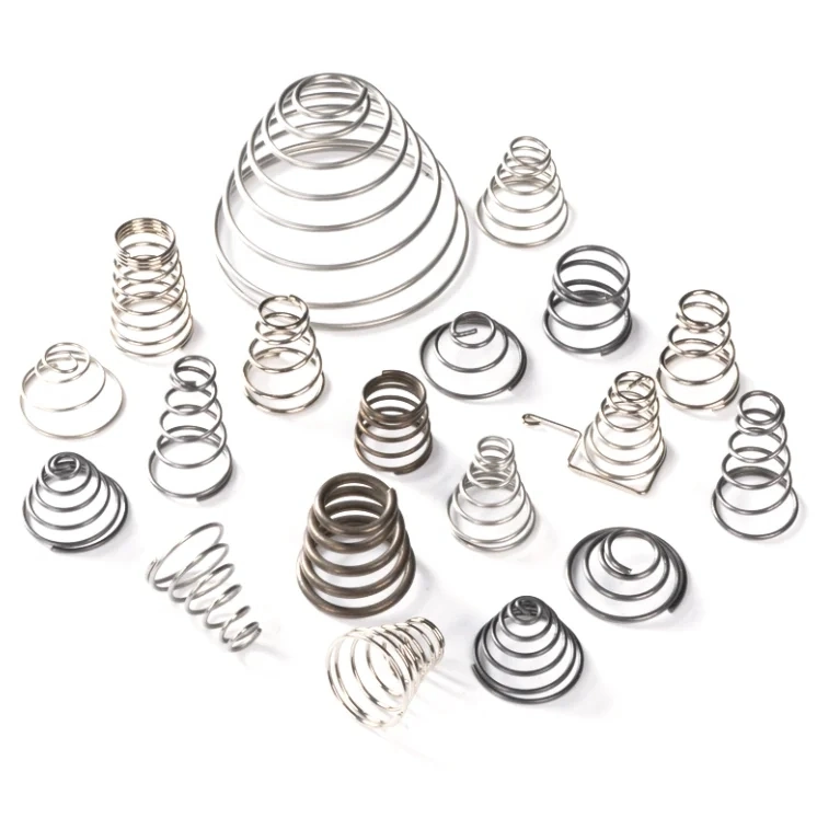 Custom 302 304 316 Stainless Steel Conical Spring Steel Piano Wire Springs