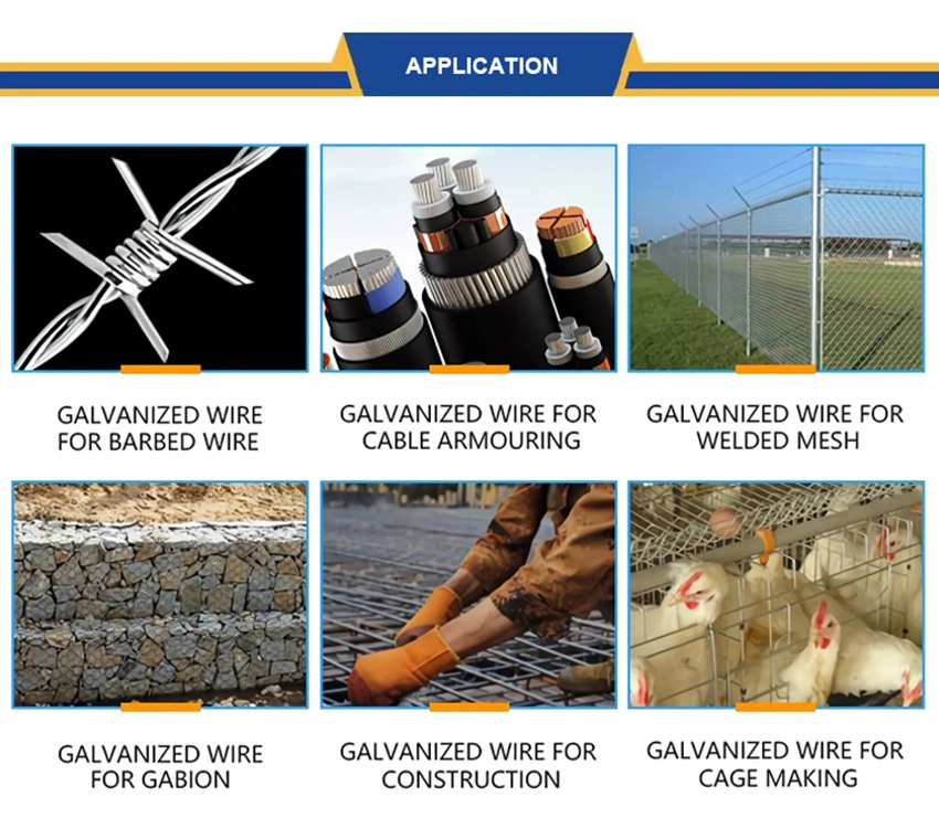 9 Gauge Galvanized Wire / Zinc Plated Galvanize Steel Wire