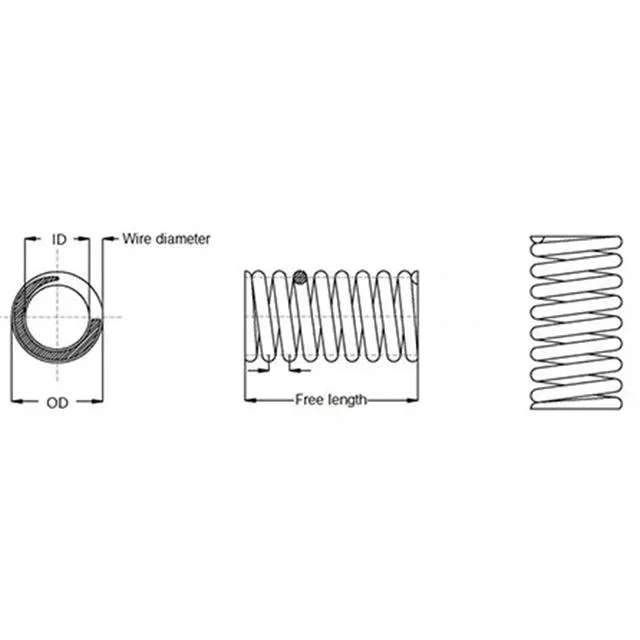 Custom 0.8X6mm 304 Stainless Steel Extension Spring Mini Compression Spring Zinc Plated Spring for Ballpoint Pen