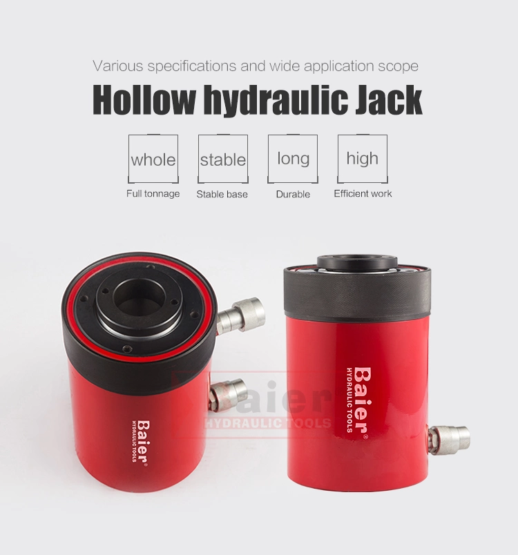 20 Ton Hollow Rod Jacks 30 100 Ton Hollow Cylinder Hydraulic Jack
