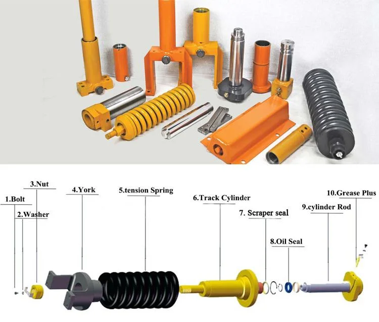 Sumitomo Excavator Sh60 Sh120 Sh200 Sh280 Sh300 Sh400 Sh450 Track Adjuster Assy and Components Recoil Spring